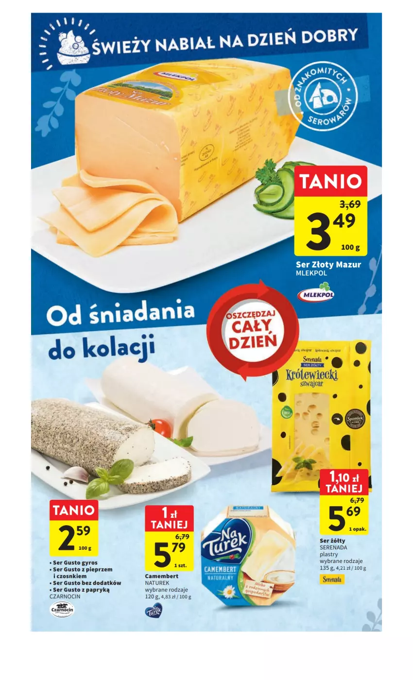 Gazetka promocyjna Intermarche - Gazetka Intermarche - ważna 30.03 do 03.04.2023 - strona 34 - produkty: Camembert, Gyros, NaTurek, Pieprz, Ser, Złoty Mazur