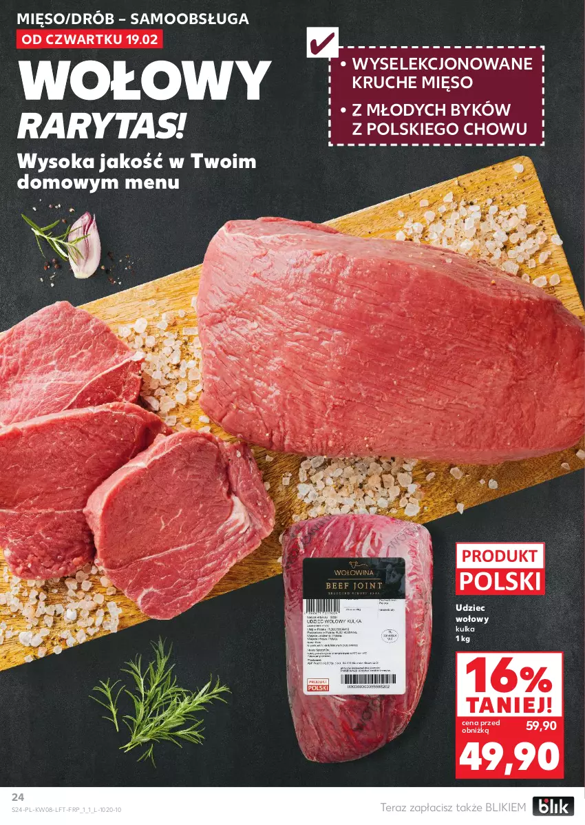 Gazetka promocyjna Kaufland - Gazetka tygodnia - ważna 19.02 do 25.02.2026 - strona 24 - produkty: Drób, Mięso, Sok, Tera, Udziec wołowy