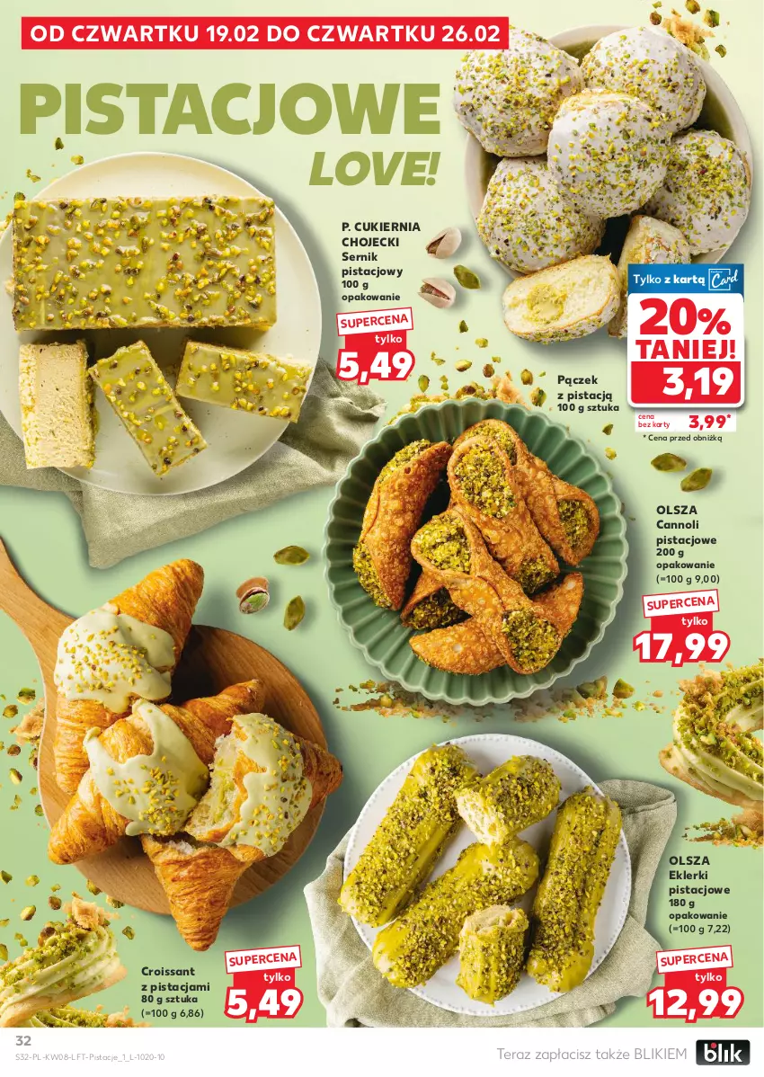 Gazetka promocyjna Kaufland - Gazetka tygodnia - ważna 19.02 do 25.02.2026 - strona 32 - produkty: Croissant, Cukier, Pączek, Pistacje, Ser, Tera