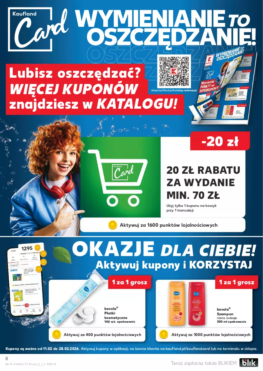 Gazetka promocyjna Kaufland - Gazetka tygodnia - ważna 19.02 do 25.02.2026 - strona 8 - produkty: Kosz, Płatki kosmetyczne, Szampon, Tera, Tran