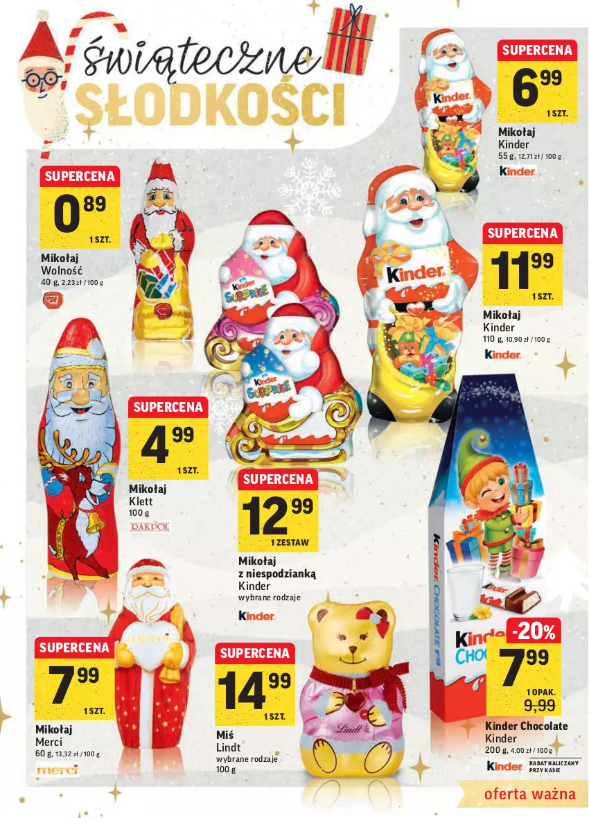 Gazetka promocyjna Intermarche - Gazetka promocyjna - ważna 30.11 do 06.12.2021 - strona 6 - produkty: Kinder, Lindt, Merci