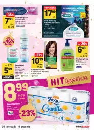 Gazetka promocyjna Intermarche - Gazetka promocyjna - Gazetka - ważna od 06.12 do 06.12.2021 - strona 45 - produkty: Mydło w płynie, Top, Corega, Papier, Dezodorant, Pasta do zębów, Mola, Garnier, Foxy, Mydło, Blend-a-Med, Farba do włosów, Fa