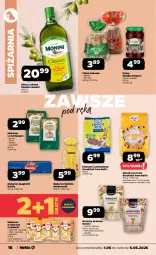 Gazetka promocyjna Netto - Od Poniedziałku - Gazetka - ważna od 06.06 do 06.06.2026 - strona 18 - produkty: Makaron, Ser, Gra, Migdały, Rust, Bell, Dżem, Penne, Spaghetti, Zacierka, Oliwa z oliwek, Monini, Chleb, Barilla, Fa, Oliwa