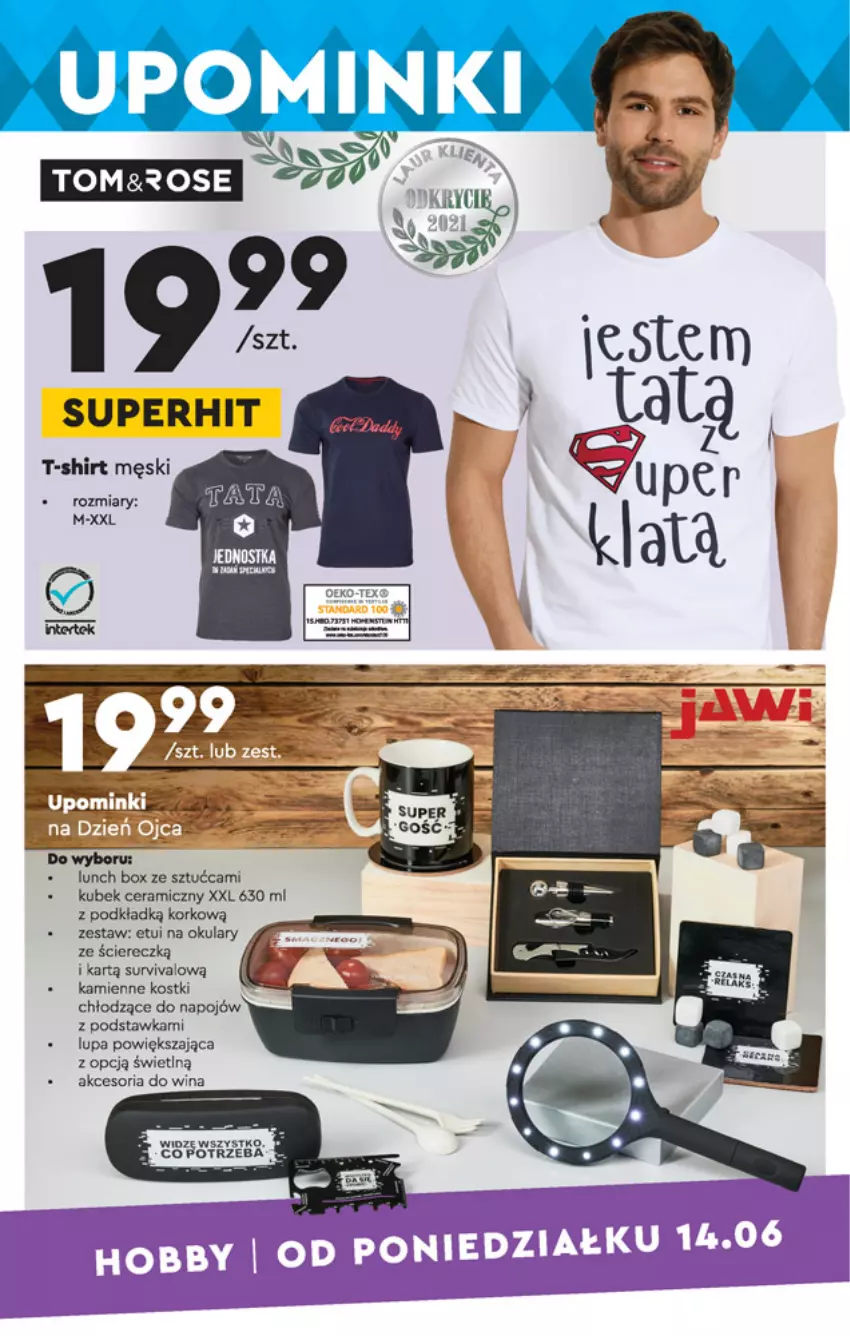 Gazetka promocyjna Biedronka - Okazje tygodnia - ważna 14.06 do 30.06.2021 - strona 6 - produkty: Kubek, Lunch box, Podkład, T-shirt