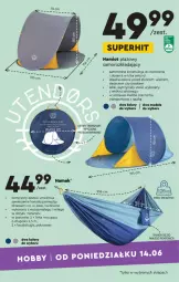 Gazetka promocyjna Biedronka - Okazje tygodnia - Gazetka - ważna od 30.06 do 30.06.2021 - strona 9 - produkty: Hama, Por, Namiot, Inka, Tran, Torba, Sport, Pokrowiec