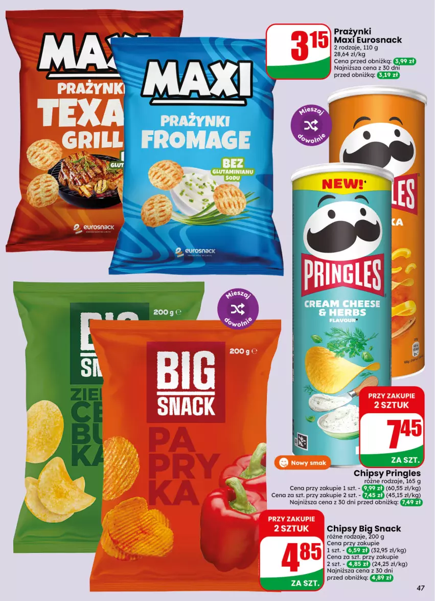 Gazetka promocyjna Dino - Gazetka 40 / 2026 - ważna 30.09 do 06.10.2026 - strona 47 - produkty: Chipsy, Pringles