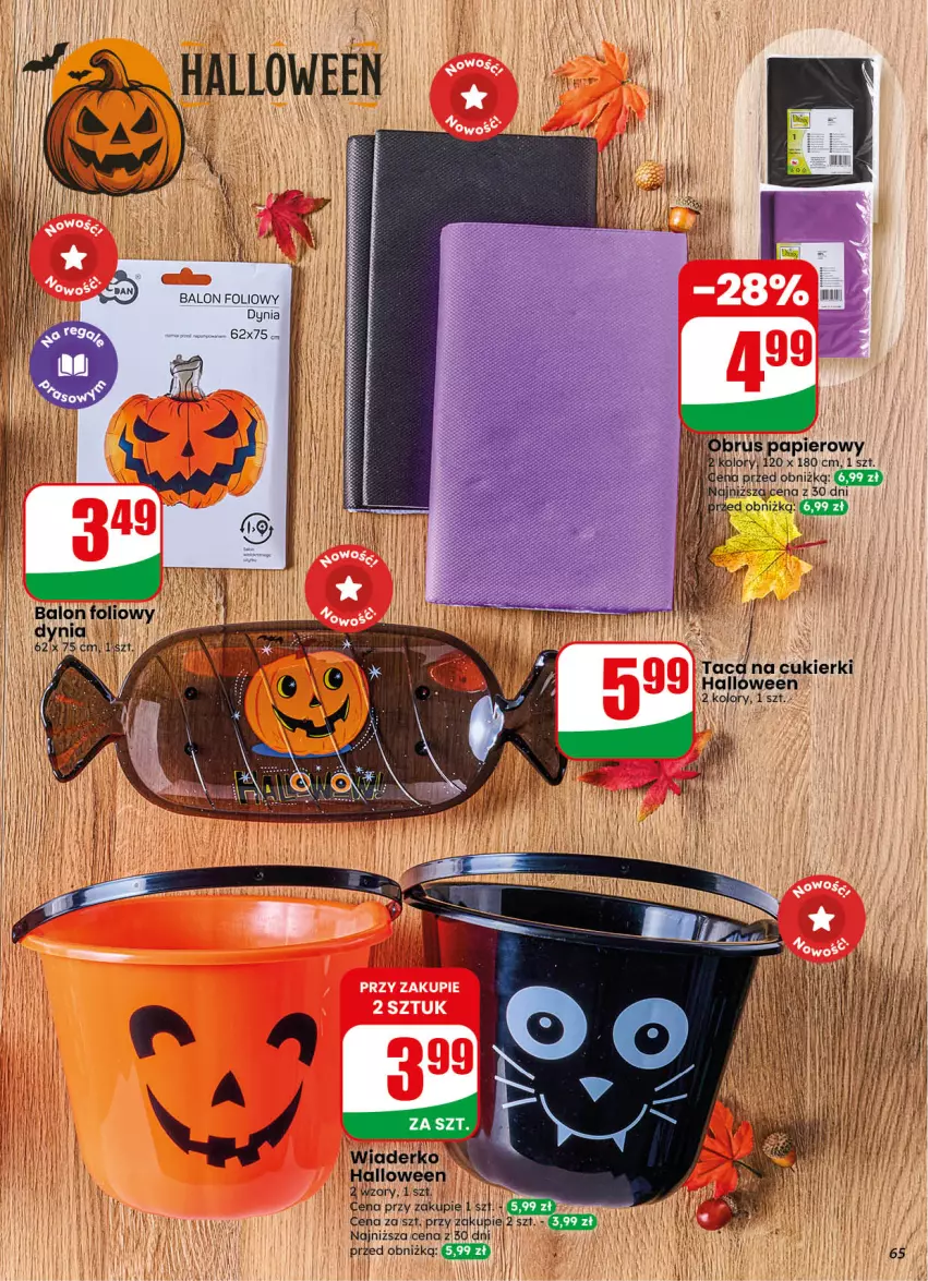Gazetka promocyjna Dino - Gazetka 40 / 2026 - ważna 30.09 do 06.10.2026 - strona 65 - produkty: Cukier, Cukierki, Obrus, Papier