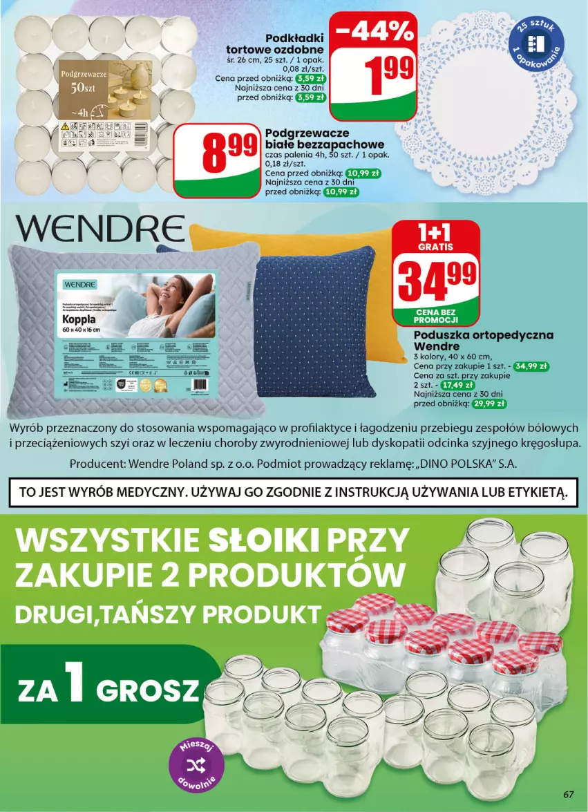 Gazetka promocyjna Dino - Gazetka 40 / 2026 - ważna 30.09 do 06.10.2026 - strona 67 - produkty: Gra, Inka, Podgrzewacze, Poduszka, Top