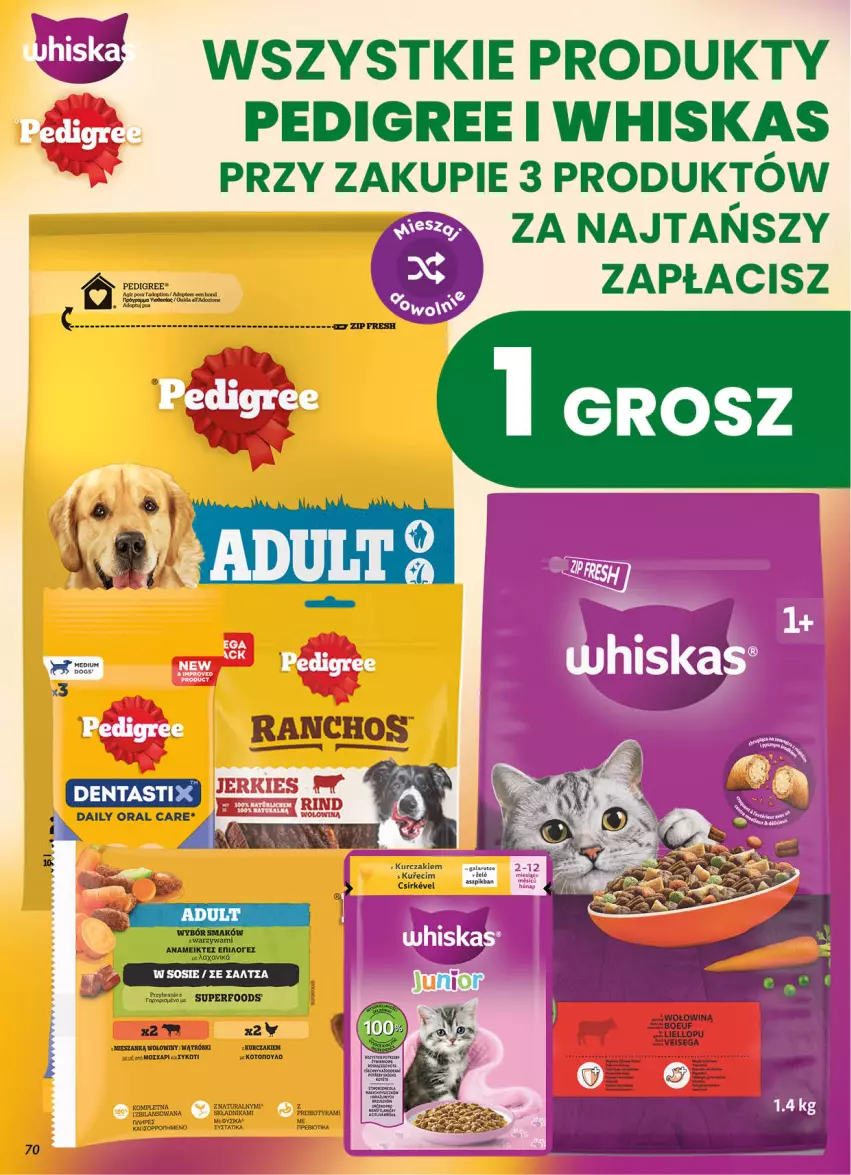 Gazetka promocyjna Dino - Gazetka 40 / 2026 - ważna 30.09 do 06.10.2026 - strona 70 - produkty: Kurczak, Pedigree, Sos, Warzywa, Whiskas