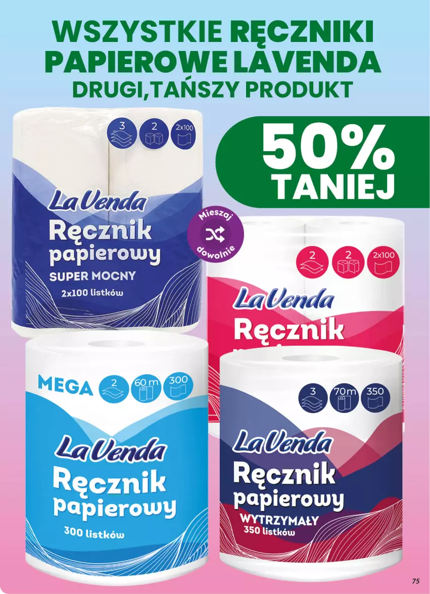 Gazetka promocyjna Dino - Gazetka 40 / 2026 - ważna 30.09 do 06.10.2026 - strona 75 - produkty: Papier, Ręcznik, Ręczniki papierowe