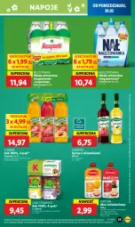 Gazetka promocyjna Lidl - GAZETKA - Gazetka - ważna od 26.03 do 26.03.2025 - strona 43 - produkty: Nałęczowianka, Sok, Por, Mus, Napoje, Fortuna, Muszynianka, Tymbark, Syrop, Danio, Woda mineralna, Kubuś, Woda, Mango, Herbapol, Magnez