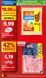 Gazetka promocyjna Lidl - GAZETKA - Gazetka - ważna od 26.03 do 26.03.2025 - strona 6 - produkty: Ser, Gra, Kawa, Szynka konserwowa, Szynka, Gouda