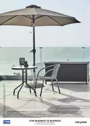 Gazetka promocyjna Jysk - Katalog Business to Business - Gazetka - ważna od 30.09 do 30.09.2022 - strona 32 - produkty: Por, Stolik, Parasol, Krzesło, Cement