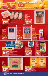Gazetka promocyjna Aldi - Pełna oferta - Gazetka - ważna od 07.10 do 07.10.2023 - strona 14 - produkty: Kurczak, Cheddar, Sos, Ser, Por, Filet z piersi kurczaka, Parówki, Szynka konserwowa, Golden Seafood, Szynka, Kabanos, Gouda, Lisner