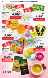 Gazetka promocyjna Netto - Gazetka spożywcza - Gazetka - ważna od 10.04 do 10.04.2022 - strona 14 - produkty: Kawa ziarnista, Saga, Kawa, Herbata czarna, Lipton, Jacobs, Herbata