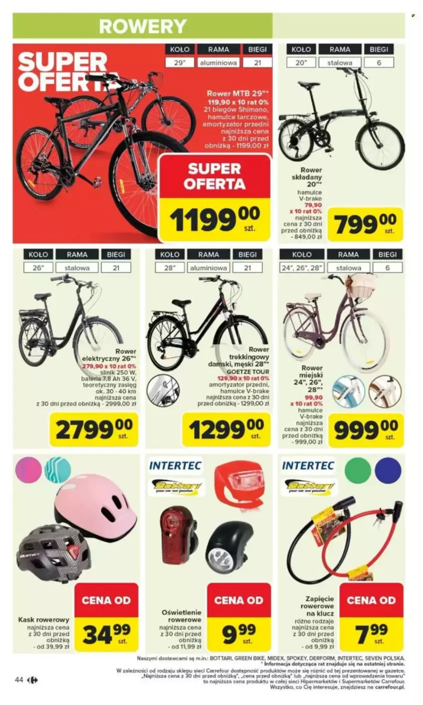 Gazetka promocyjna Carrefour - ważna 26.05 do 31.05.2025 - strona 3 - produkty: Bateria, Kask, Rower, Rower elektryczny