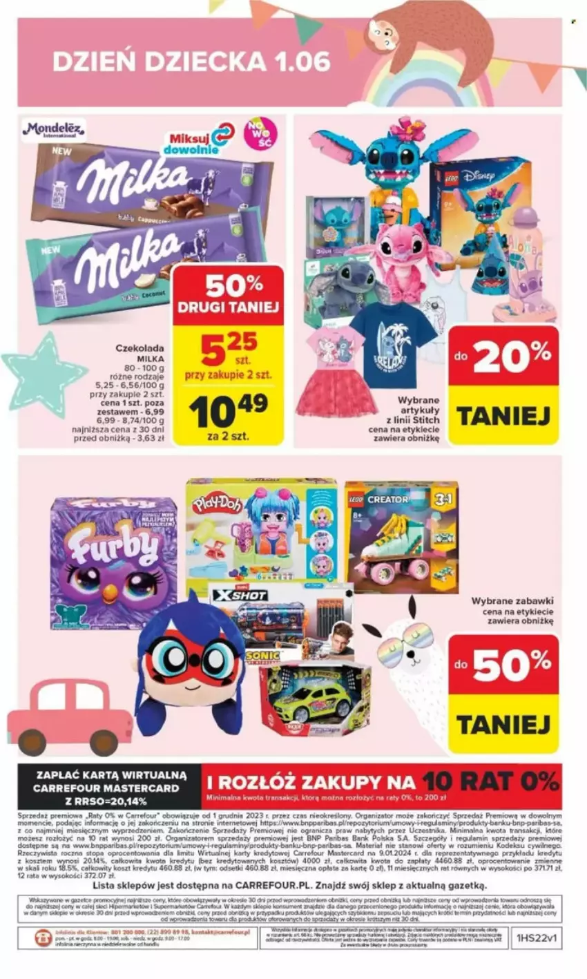 Gazetka promocyjna Carrefour - ważna 26.05 do 31.05.2025 - strona 7 - produkty: Czekolada, Dior, Fa, Gra, HP, Kije, Kosz, Milka, NBA, Por, Rum, Sok, Top