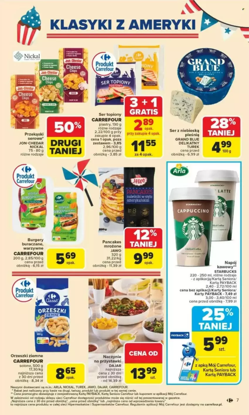 Gazetka promocyjna Carrefour - ważna 26.05 do 31.05.2025 - strona 98 - produkty: Burger, Cappuccino, Fa, Gra, Napój, Orzeszki, Orzeszki ziemne, Ser