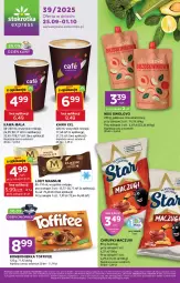 Gazetka promocyjna Stokrotka - Stokrotka Express - Gazetka - ważna od 01.10 do 01.10.2025 - strona 1 - produkty: Ketchup, Mus, Kawa, Chrupki, Lody, Toffifee, Owoce, Fa
