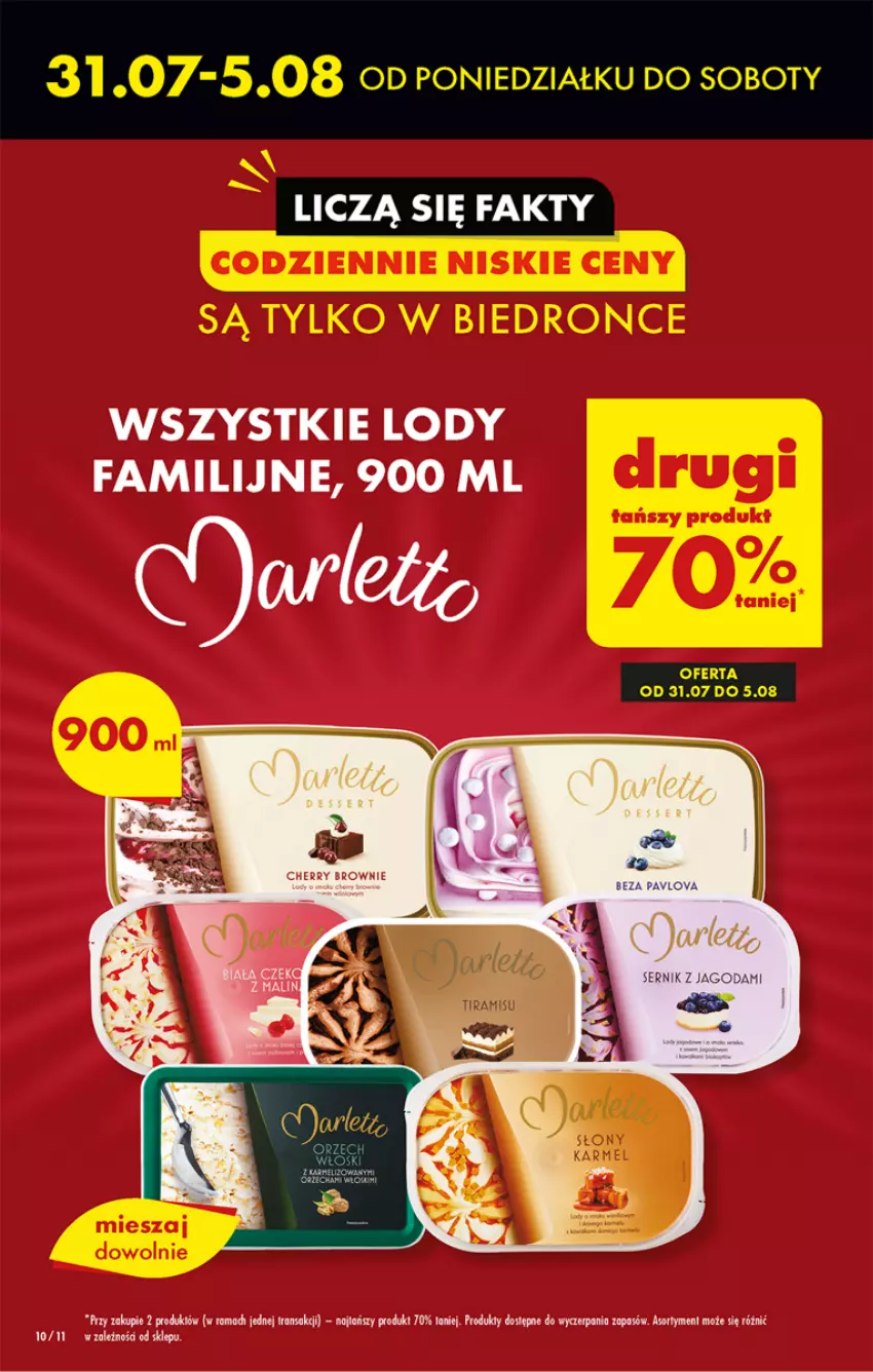 Gazetka promocyjna Biedronka - Od czwartku - ważna 03.08 do 09.08.2023 - strona 10 - produkty: Fa, Lody, Rama