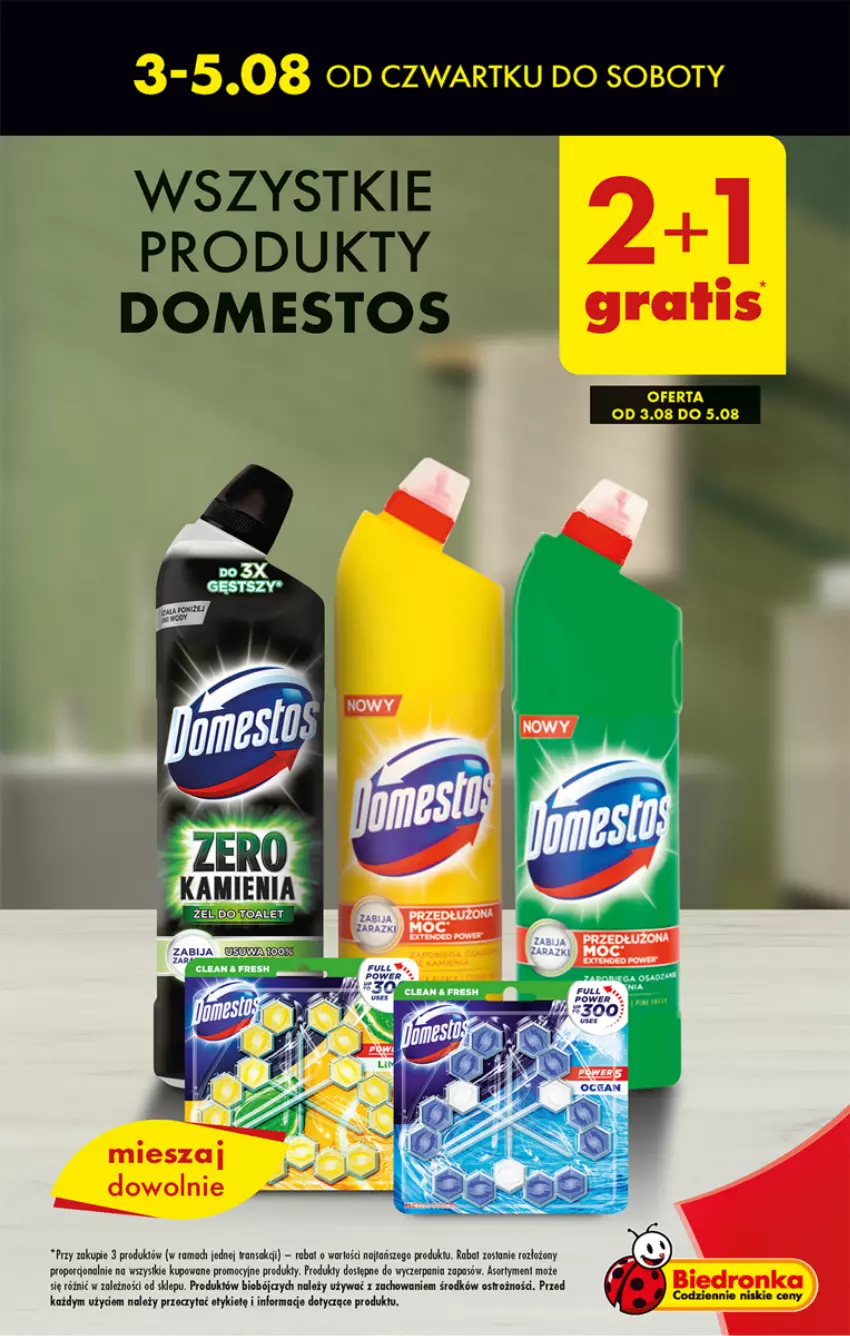 Gazetka promocyjna Biedronka - Od czwartku - ważna 03.08 do 09.08.2023 - strona 15 - produkty: Domestos, Gra, Por, Tran