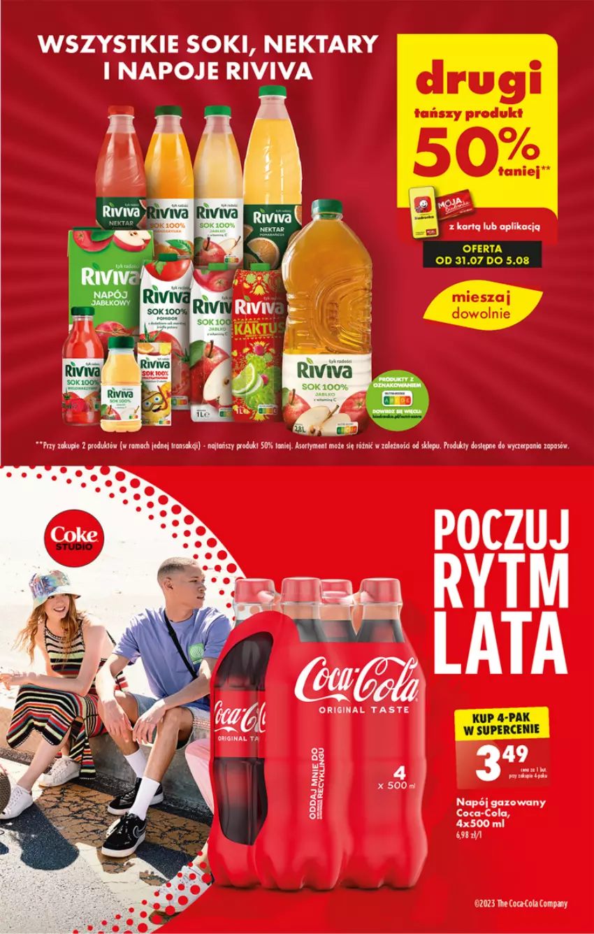 Gazetka promocyjna Biedronka - Od czwartku - ważna 03.08 do 09.08.2023 - strona 51 - produkty: Gin, Napój, Napój gazowany, Napoje, Nektar, Rama, Sok, Tran