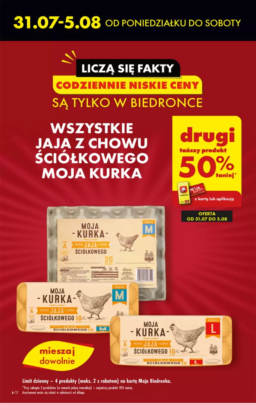 Gazetka promocyjna Biedronka - Od czwartku - ważna 03.08 do 09.08.2023 - strona 6 - produkty: Jaja, Rama