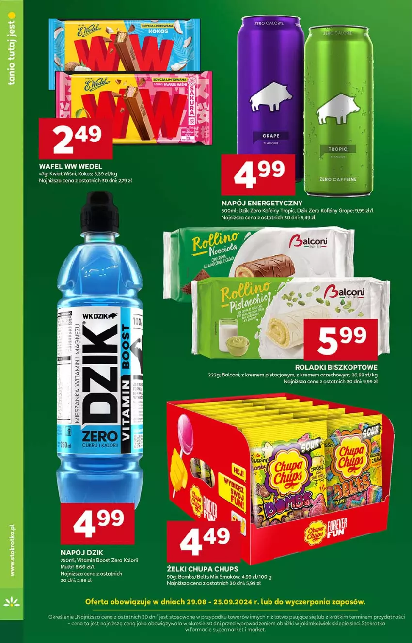 Gazetka promocyjna Stokrotka - Supermarket - ważna 05.09 do 11.09.2024 - strona 26 - produkty: Alcon, Chupa Chups, Gra, Kokos, Napój, Napój energetyczny