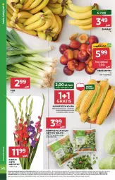 Gazetka promocyjna Stokrotka - Supermarket - Gazetka - ważna od 11.09 do 11.09.2024 - strona 6 - produkty: Banany, Warzywa, Por, Gra, Kwiaty cięte, Sałat, Bukiet, Owoce, Mięso, Miecz, Nektar, Kukurydza