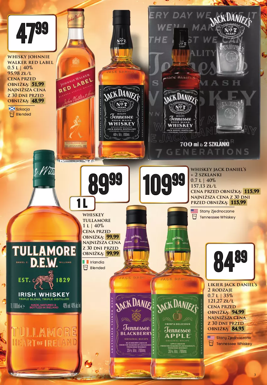 Gazetka promocyjna Dino - Oferta alkoholowa - ważna 23.10 do 24.10.2026 - strona 3 - produkty: Johnnie Walker, Koc, Lanki, Likier, Whiskey, Whisky