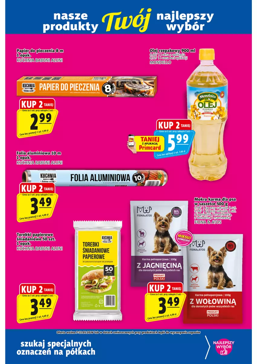 Gazetka promocyjna Prim Market - ważna 07.05 do 13.05.2026 - strona 17 - produkty: Babuni, Danio, Fa, Kuchnia, Olej, Papier, Piec, Półka, Por, Wołowina