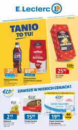 Gazetka promocyjna E Leclerc - Gazetka - ważna od 27.01 do 27.01.2025 - strona 1 - produkty: Makaron, Ciastka, Sok, Ser, BIC, Papier, Kawa ziarnista, Kawa, Mlekovita, Papier toaletowy, Sokół, Napój gazowany, Lavazza, Napój, Mleko