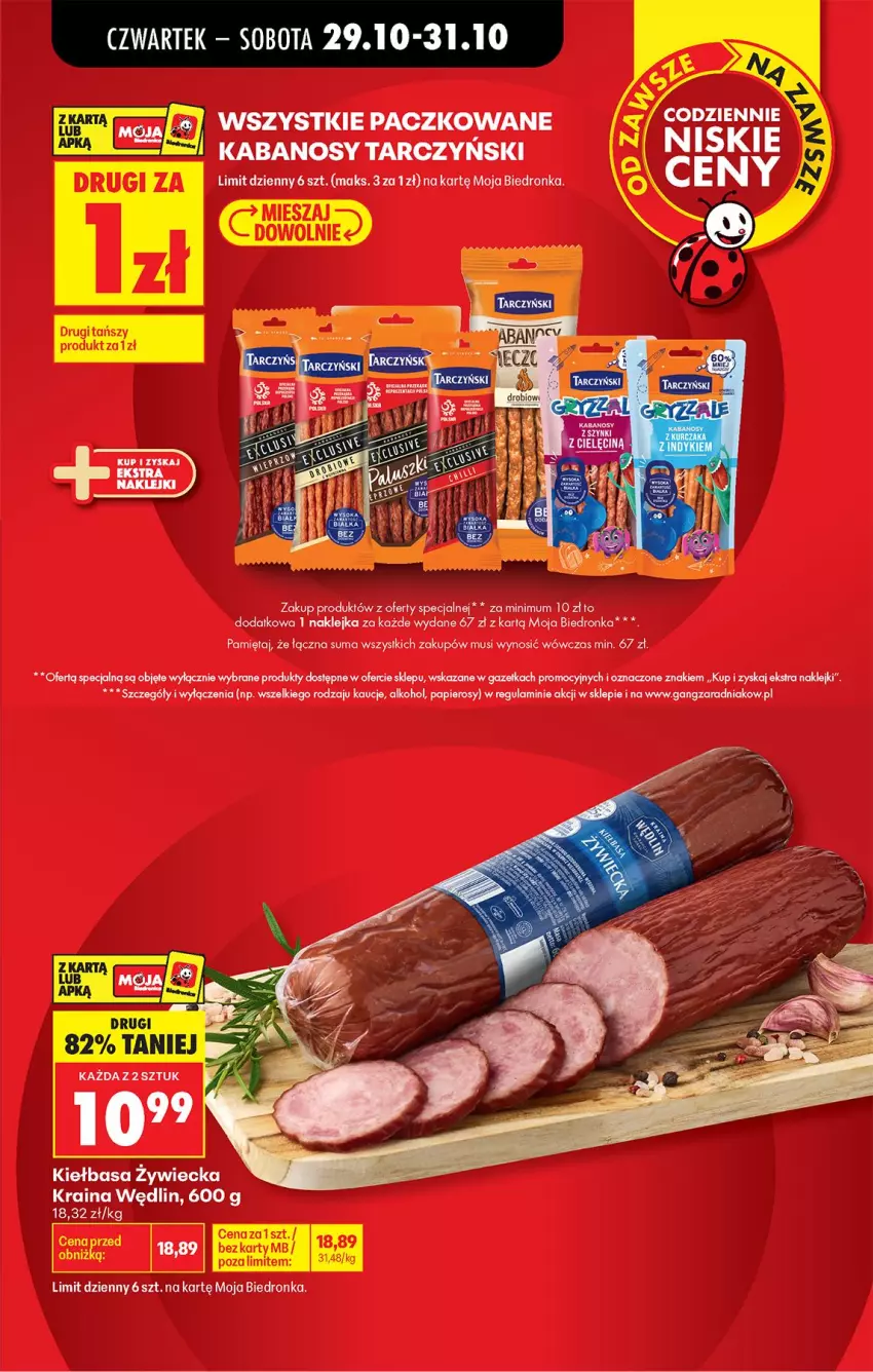 Gazetka promocyjna Biedronka - Od Czwartku - ważna 29.10 do 04.11.2026 - strona 10 - produkty: Kabanos, Klej, Mięta, Mus, Papier, Tarczyński