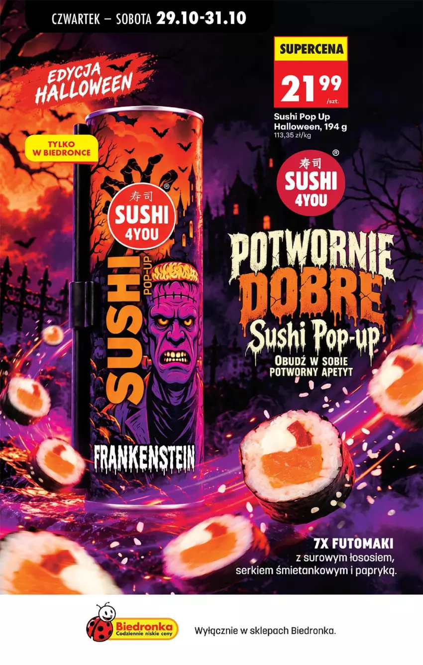 Gazetka promocyjna Biedronka - Od Czwartku - ważna 29.10 do 04.11.2026 - strona 46 - produkty: Fa, Ser, Sushi