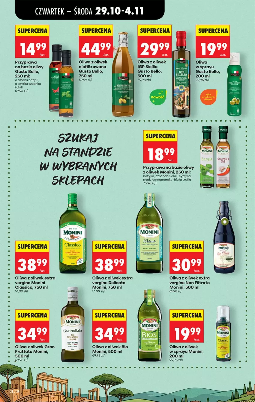 Gazetka promocyjna Biedronka - Od Czwartku - ważna 29.10 do 04.11.2026 - strona 59 - produkty: Bazyl, Bazylia, Bell, Czosnek, Gin, Gra, Mars, Monini, Oliwa, Oliwa z oliwek