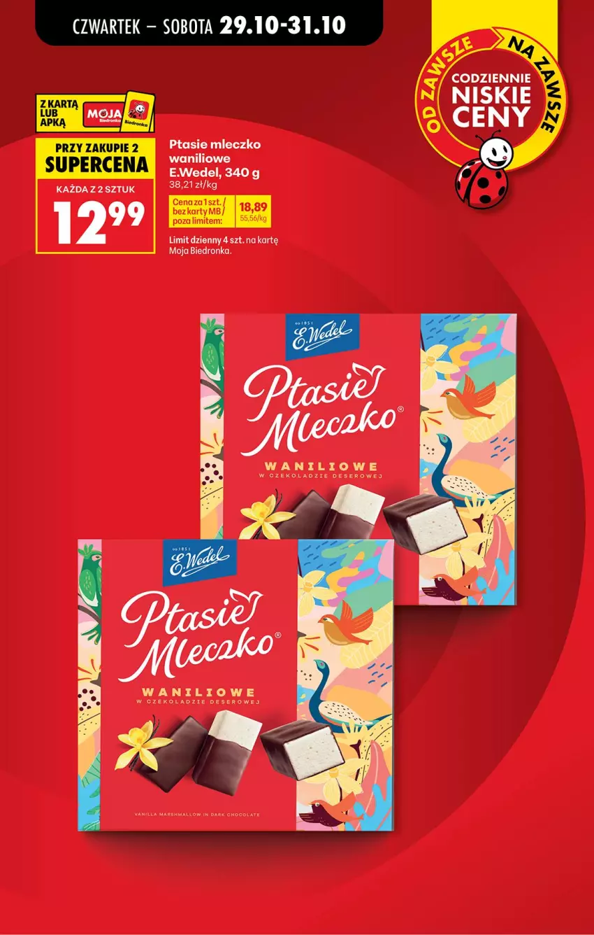 Gazetka promocyjna Biedronka - Od Czwartku - ważna 29.10 do 04.11.2026 - strona 6 - produkty: Deser, Mars, Mleczko, Ptasie mleczko, Ser