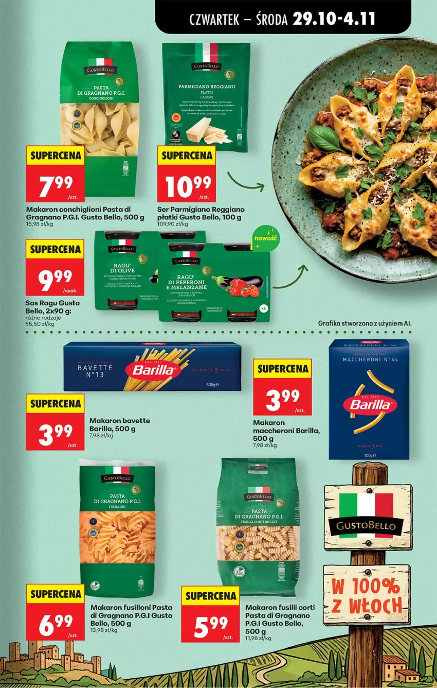 Gazetka promocyjna Biedronka - Od Czwartku - ważna 29.10 do 04.11.2026 - strona 62 - produkty: Barilla, Bell, Gra, Grafika, LG, Lion, Makaron, Ser, Sos