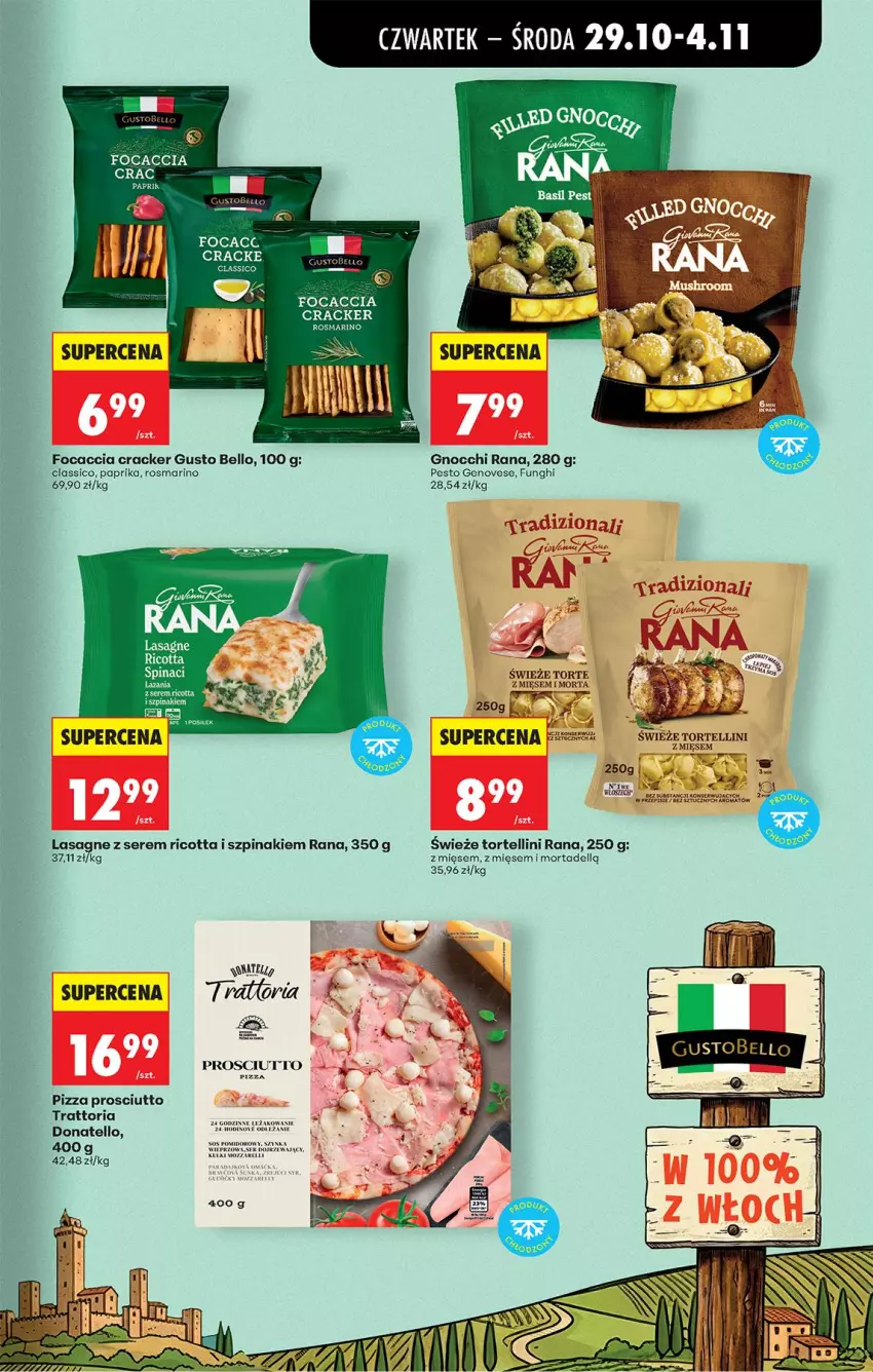 Gazetka promocyjna Biedronka - Od Czwartku - ważna 29.10 do 04.11.2026 - strona 64 - produkty: Bell, Dell, Fa, Focaccia, Gin, Gnocchi, Lasagne, Pesto, Pizza, Prosciutto, Ricotta, Ser, Szpinak