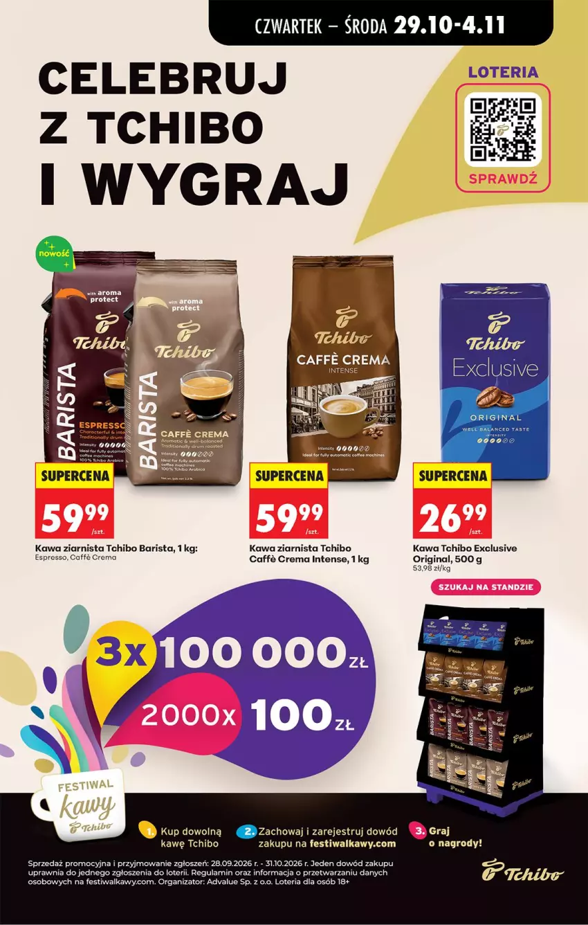 Gazetka promocyjna Biedronka - Od Czwartku - ważna 29.10 do 04.11.2026 - strona 68 - produkty: Gin, Gra, Kawa, Kawa ziarnista, Rum, Tchibo, Tchibo Barista