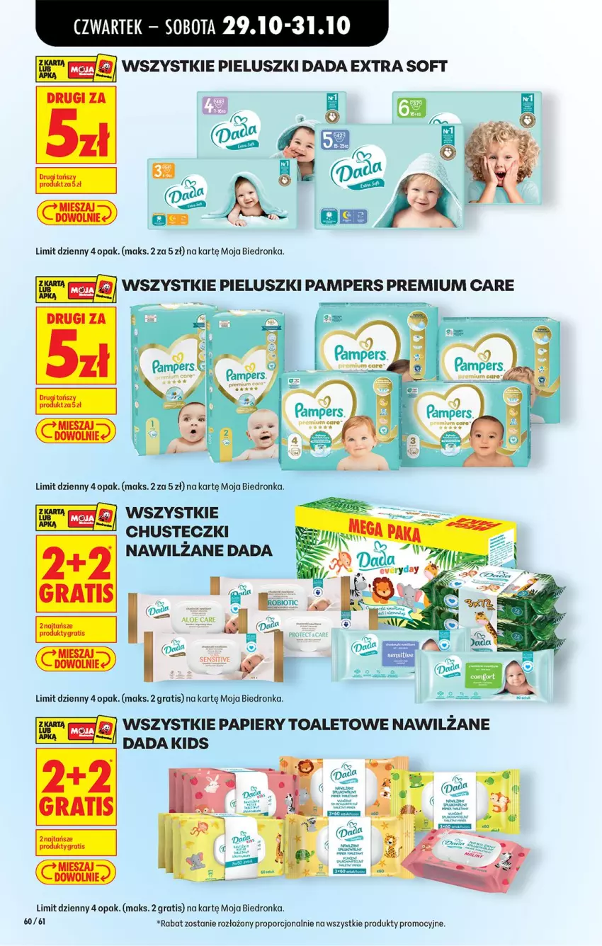 Gazetka promocyjna Biedronka - Od Czwartku - ważna 29.10 do 04.11.2026 - strona 91 - produkty: Chusteczki, Dada, Gra, Pampers, Por