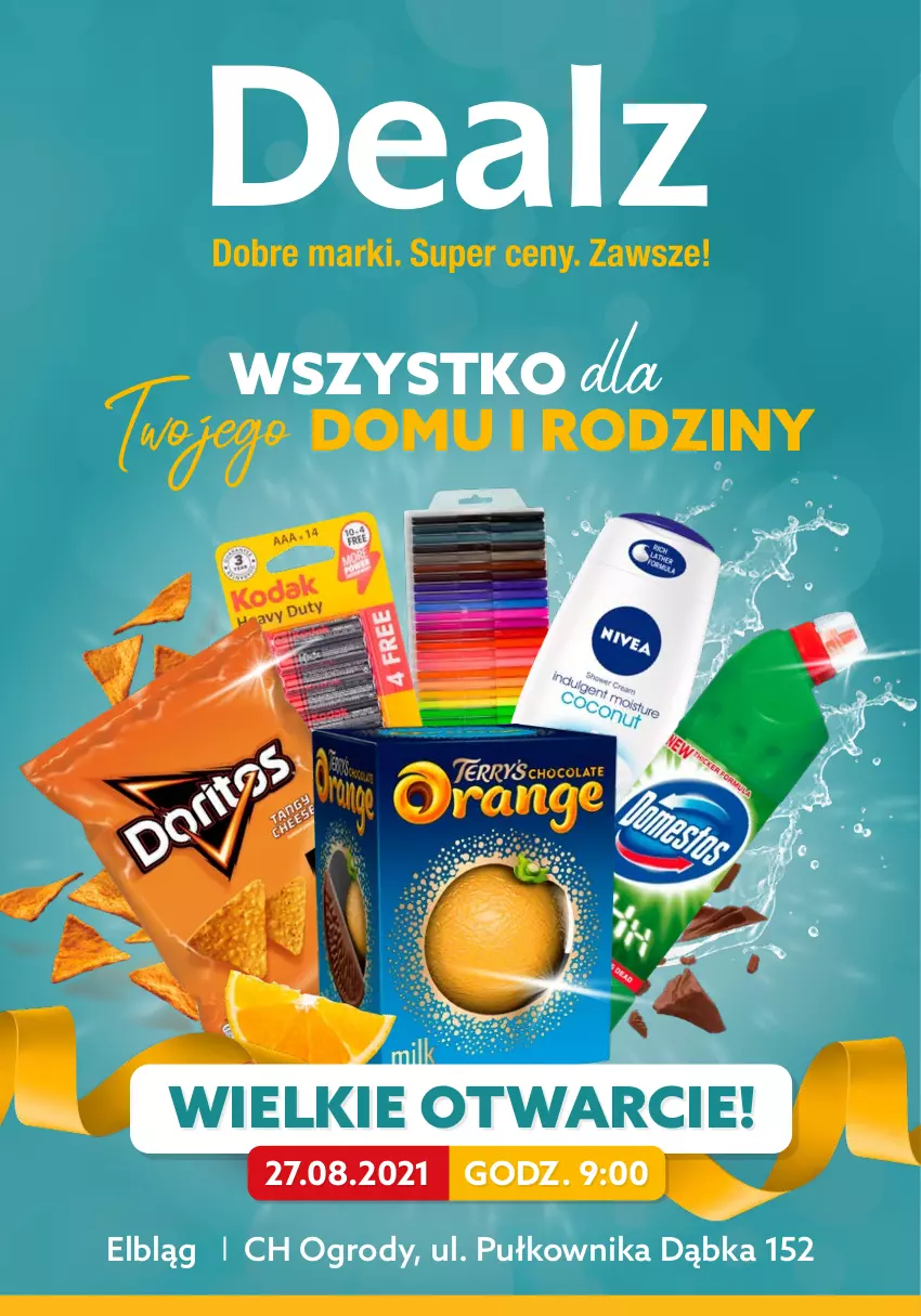 Gazetka promocyjna Dealz - Gazetka na otwarcie - Elbląg - ważna 27.08 do 10.09.2021 - strona 1