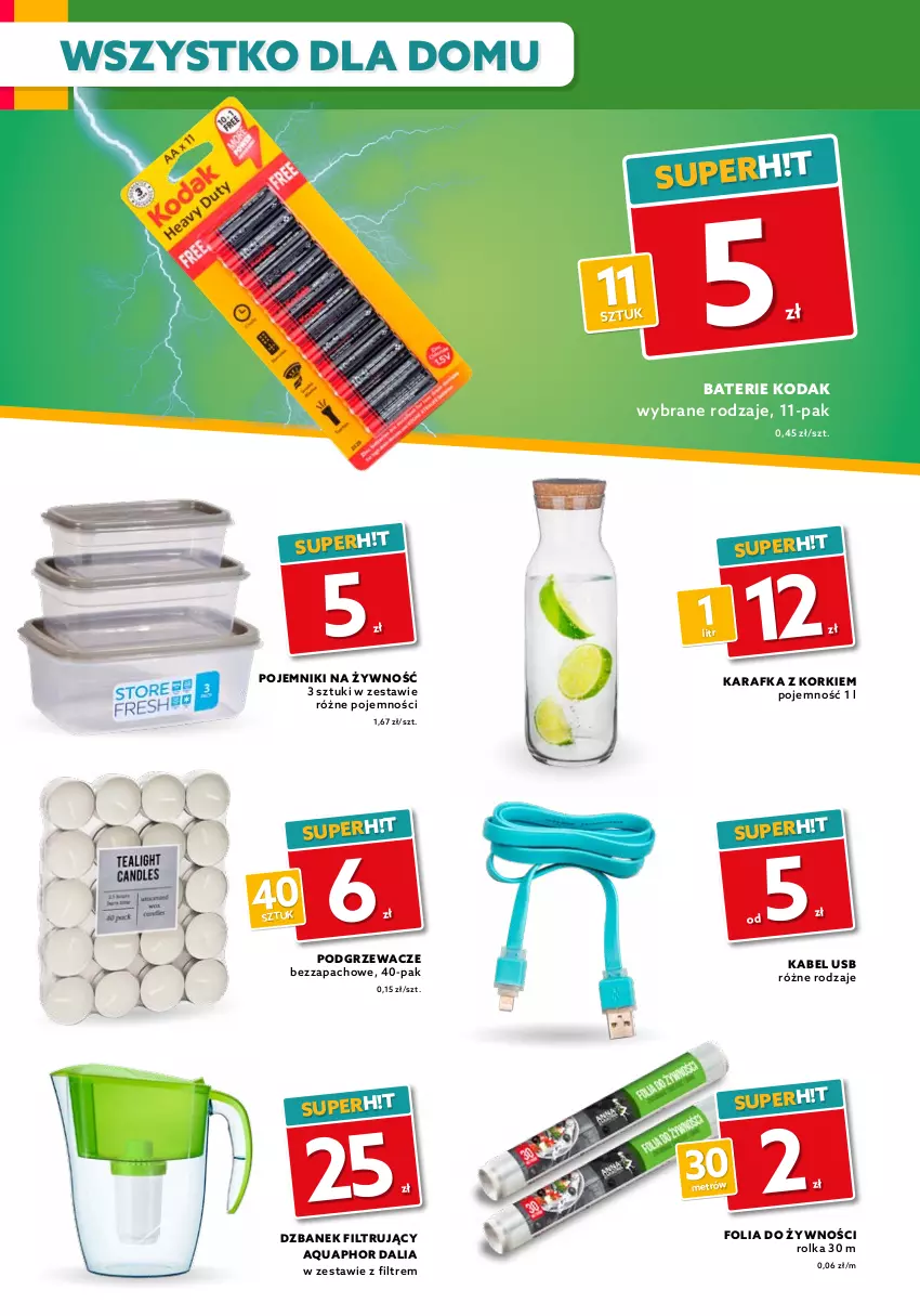 Gazetka promocyjna Dealz - Gazetka na otwarcie - Elbląg - ważna 27.08 do 10.09.2021 - strona 6 - produkty: Aquaphor, BIC, Chodzik, Długopis, Dzbanek, Dzbanek filtrujący, Dzieci, Gra, Hot Wheels, Kabel USB, Karafka, Klocki, Podgrzewacze, Pojemnik, Zabawka