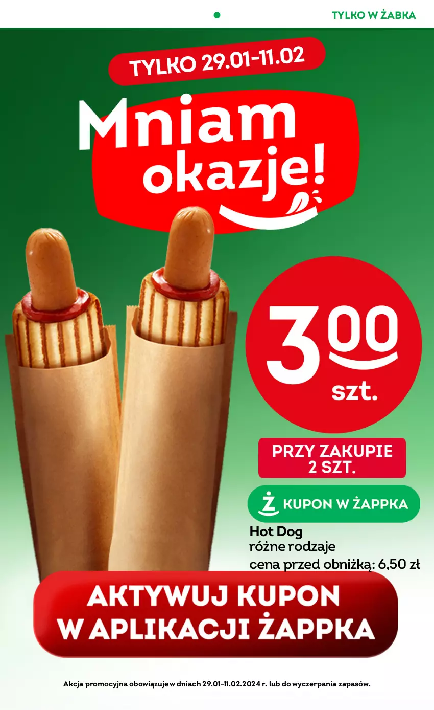 Gazetka promocyjna Żabka - ważna 31.01 do 13.02.2024 - strona 2 - produkty: Hot dog