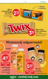 Gazetka promocyjna Żabka - Gazetka - ważna od 13.02 do 13.02.2024 - strona 49 - produkty: Sok, Por, Twix, Snickers, Mars, Baton
