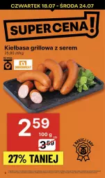 Gazetka promocyjna Delikatesy Centrum - NOWA GAZETKA Delikatesy Centrum od 18 lipca! 18-24.07.2024 - Gazetka - ważna od 24.07 do 24.07.2024 - strona 4 - produkty: Ser, Rum, Grill, Kiełbasa, Fa