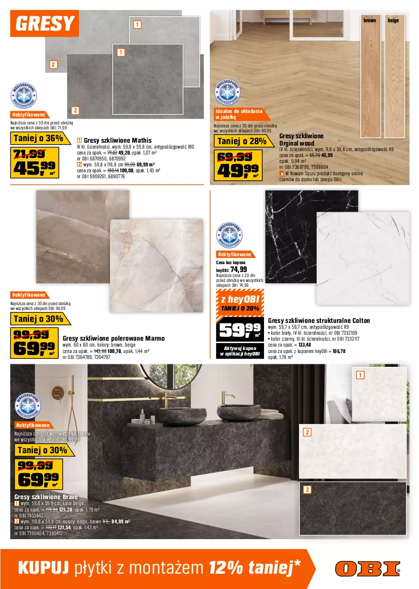 Gazetka promocyjna Obi - Gazetka OBI - ważna 03.12 do 31.12.2025 - strona 9 - produkty: Gin, Gres, Por