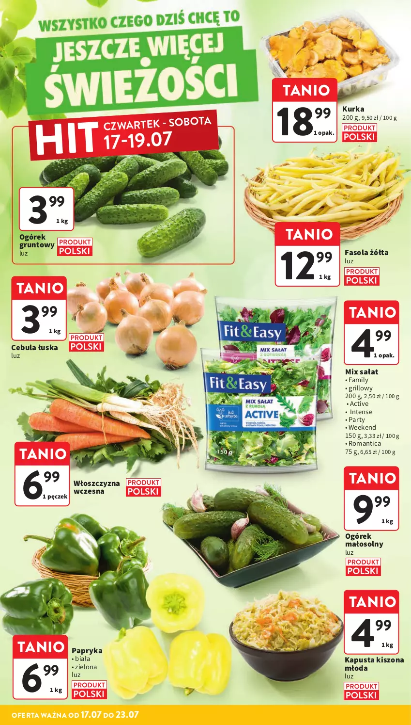 Gazetka promocyjna Intermarche - Gazetka promocyjna - ważna 17.07 do 23.07.2025 - strona 13 - produkty: Cebula, Fa, Fasola, Grill, Grunt, Ogórek, Papryka, Sałat