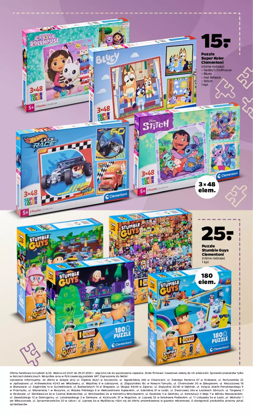 Gazetka promocyjna Netto - Od Czwartku Przemysłowa - ważna 23.01 do 29.01.2025 - strona 9 - produkty: Fa, Hot Wheels, Kujawski, Podlaski, Puzzle, Sok, Stock, Top