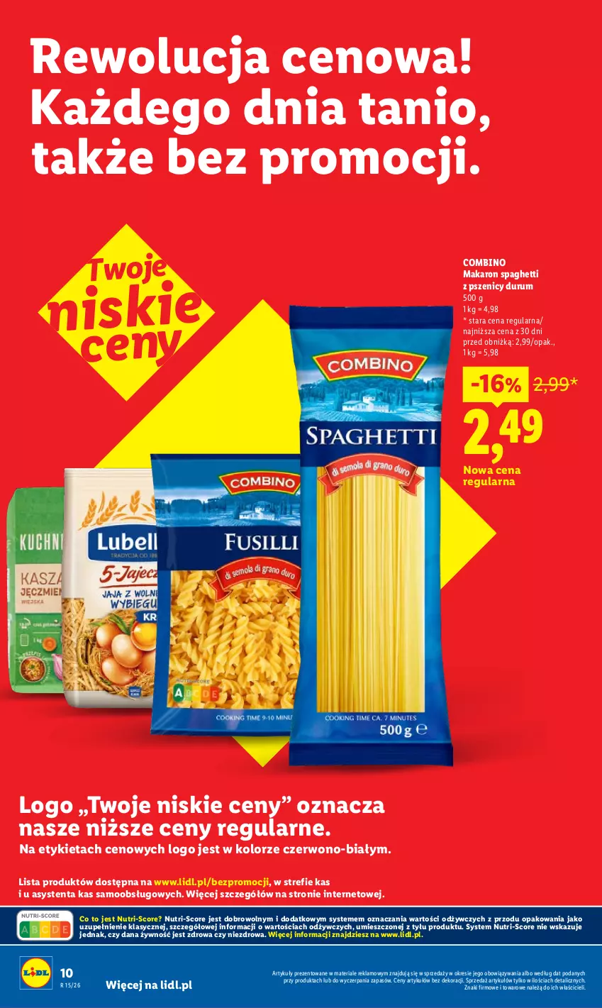 Gazetka promocyjna Lidl - Rewolucja cenowa! - ważna 09.05 do 31.05.2026 - strona 10 - produkty: Makaron, Rum, Spaghetti