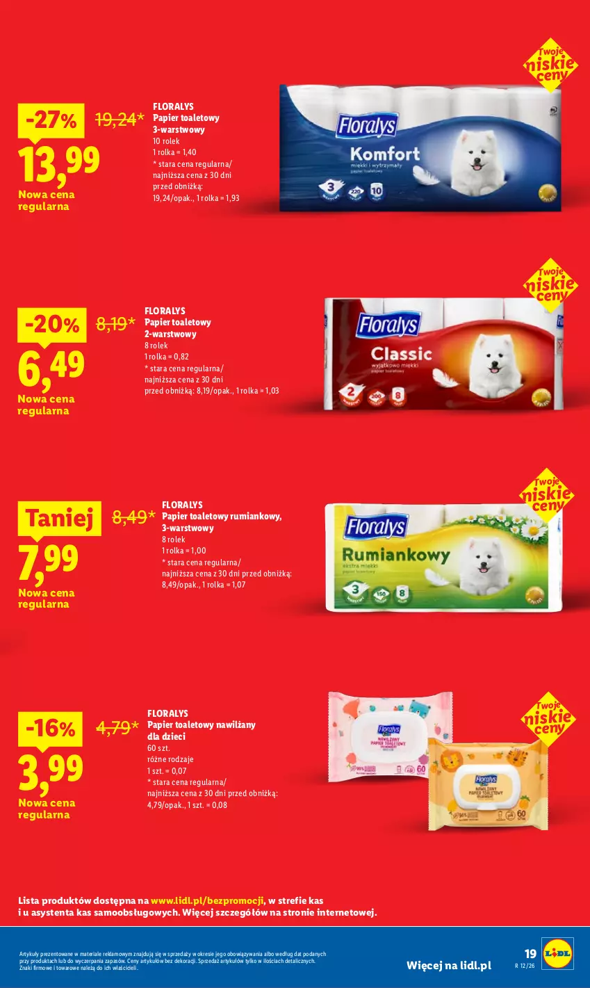 Gazetka promocyjna Lidl - Rewolucja cenowa! - ważna 09.05 do 31.05.2026 - strona 19 - produkty: Dzieci, Flora, Papier, Papier toaletowy, Rum